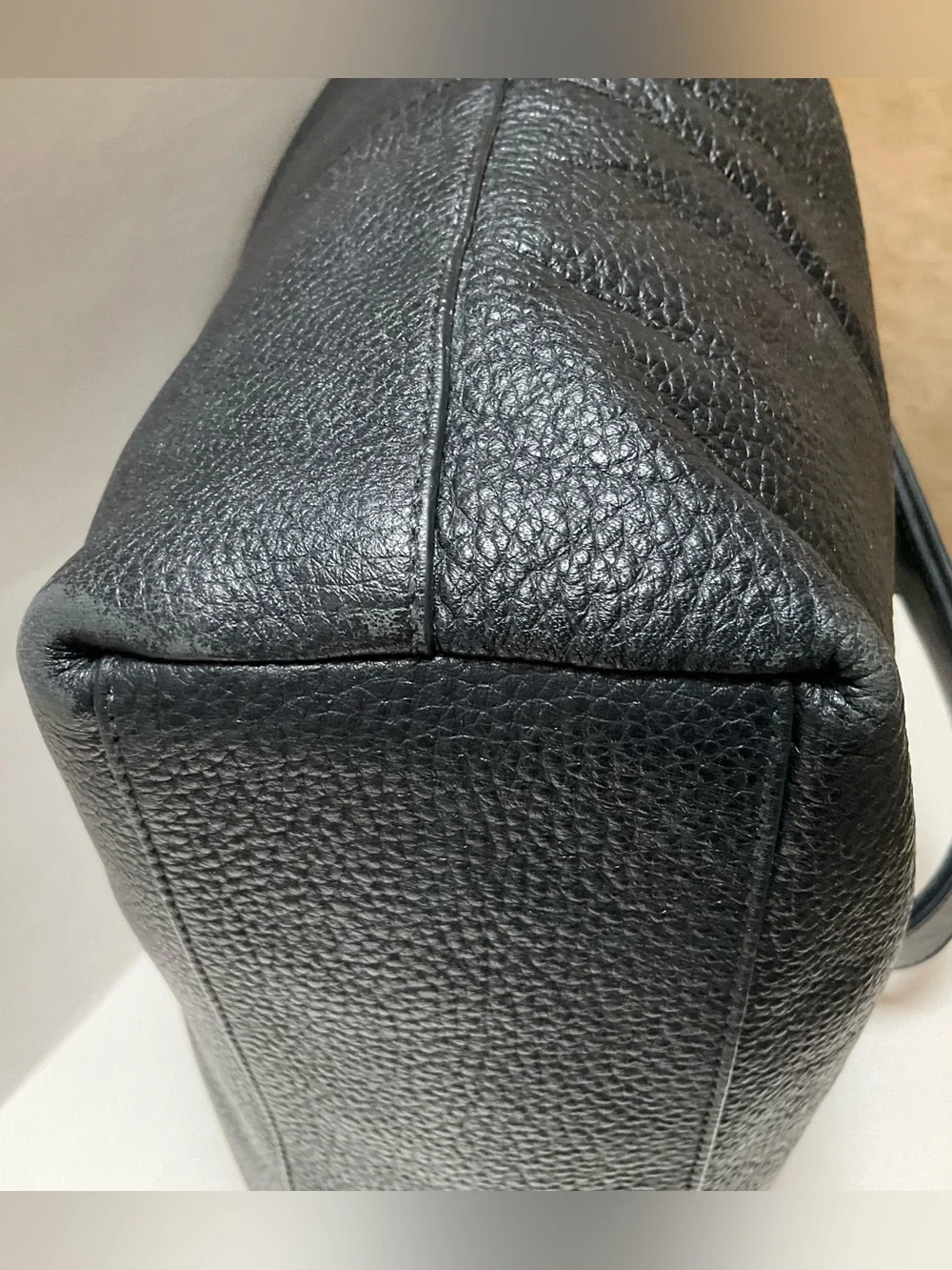 Treasure & Bond Black Leather Crossbody Hobo Slouchy Tote EMO Bag Chain charms